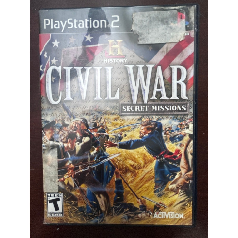 The History Channel Civil War Secret Missions PS2 Activision PlayStation 2 Game